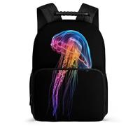 TPISLI Mochila Motivo de Medusa para Niño Niña Colegio Primaria, Mochila Escolar Estampado de Océano Criaturas 8-12 Años, School Bag, Primaria Viaje, Cómoda para Libros Cuadernos
