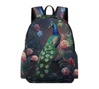TPISLI Mochila Motivo de Pavo Real Chicos Clase 7-9 Mochila Animal Chicas 12-16 Años Bolsa Primaria Grande Escolar Regalo Escolar Uso Diario Colegio Viaje Excursión