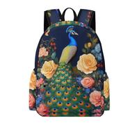 TPISLI Mochila Motivo de Pavo Real Chicos Clase 7-9 Mochila Animal Chicas 12-16 Años Bolsa Primaria Grande Escolar Regalo Escolar Uso Diario Colegio Viaje Excursión