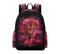 TPISLI Mochila Motivo de Tigre Estudiantes 8 9 10 Años Mochila Escolar Tigre Escolares Secundaria Bolsa Secundaria Ligera Resistente Regalo Escolar Uso Diario Viaje