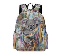 TPISLI Mochila Motivo Koala Escolares para Niño y Niña Mochila Escolar Patrón Animal 9-13 Años Mochila Grande Resistente, Daypack para Viaje y Actividades al Aire Libre y Excursión