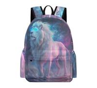 TPISLI Mochila Motivo León para Niño y Niña 12 Años Mochila Escolar Ilustración Animal Estudiantes Mochila de Gran Capacidad, Book Bag para Excursión Paseo y Vuelta al Cole y Senderismo