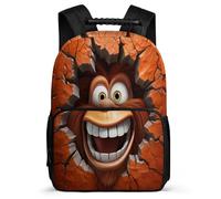 TPISLI Mochila Motivo Orangután Escolar Colegio Chica, Mochila Galleta de Animales en 3D Infantil Para Juveniles Niña, Mochilas Escolares Primaria Para Niños Instituto Ligera