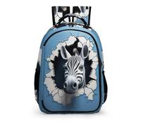 TPISLI Mochila Niña Niño, Mochila Escolar Primaria Mochila Infantil 8-15 Años Mochila 3D Cebra Mochila Chica Chico Con Animal