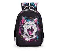 TPISLI Mochila Niña Niño, Mochila Escolar Primaria Mochila Infantil 8-15 Años Mochila Gato Mochila Chica Chico Con Animal Gatito