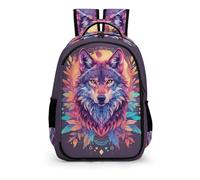 TPISLI Mochila Niña Niño, Mochila Escolar Primaria Mochila Infantil 8-15 Años Mochila Lobo Mochila Chica Chico Con Animal Lobo