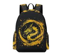 TPISLI Mochila Niño Chica, Mochilas Dragon Pattern Niña Escolares Grandes para Niñas de 8 A 16 Años, Mochila Instituto Bolsa Tipo Casual con Chinese Style
