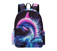 TPISLI Mochila Niño Dolphin Transpirable, Mochilas Escolares Niña Primaria con Sea Creature, Mochila Colegio para Niños 7 A 11 Años