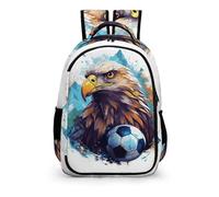 TPISLI Mochila Niño Mochila Infantil, Mochilas Escolares De Águila de Montaña Para Niñas Primaria Linda Fútbol Bolso Primaria Secundaria Para 7-15 Años