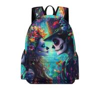 TPISLI Mochila Niño Skeleton， Transpirable, Mochilas Escolares Niña Primaria con Skull Theme, Mochila Colegio para Niños 7 A 11 Años