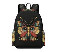 TPISLI Mochila Owl Butterfly Pattern Instituto para Adolescentes, Mochilas Escolares Juveniles 7 A 13 Años con Bird Motif, Mochilas Grande para Viagem & Escola