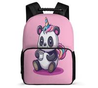 TPISLI Mochila Panda Bonito Escolares Niña 9-12 Años Adolescentes, Mochilas Animales Rosas Escolar Chico Grandes, Mochila Informal Primaria Y Secundaria Para 11-16 Años