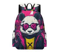 TPISLI Mochila Panda Ilustración Instituto para Adolescentes Chico, Mochilas Escolares Juveniles 9 A 13 Años con Animal Design, Mochilas Niña para Viagem, Diário, Escolar