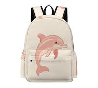 TPISLI Mochila para Niñas, Mochilas Escolar Niño con Dolphin Illustration, Mochila Primaria Infantil de Ocio con Sea Creature para Escuela Y Viajes