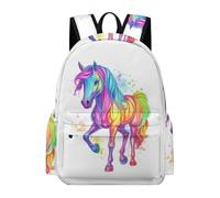 TPISLI Mochila para Niñas, Mochilas Escolar Niño con Horse Print, Mochila Primaria Infantil de Ocio con Animal Motif para Escuela Y Viajes