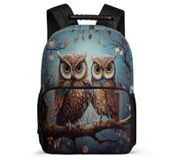 TPISLI Mochila Para Niñas, Mochilas Escolares Primaria Niños, Mochila Colegio Informal Con Búho Para Chicas De 8 A 14 Años, Mochilas Tema de Pájaros