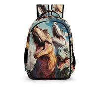 TPISLI Mochila Para Niños Cute Animal Dinosaurioio Primaria Poliéster Impermeable Mochila Dinosaurio Secundaria Bag for Chicas Boys
