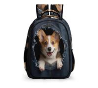 TPISLI Mochila Para Niños Cute Perro Husky Primaria Poliéster Impermeable Mochila 3D Animal Cachorro Secundaria Bag for Girls Boys