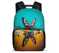 TPISLI Mochila Para Niños Y Adolescentes, Mochilas Mariposa Escolares Espaciosa Y Ligera Para Chicos 10 A 16 Años, Mochila Colorido Colegio De Viaje Casual Niñas Hombres