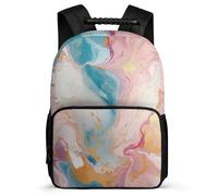 TPISLI Mochila Para Niños Y Adolescentes, Mochilas Patrón de Mármol Escolares Espaciosa Y Ligera Para Chicos 10 A 16 Años, Mochila Colorido Colegio De Viaje Casual Niñas Hombres