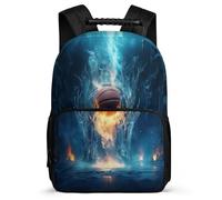 TPISLI Mochila Para Niños Y Niñas, Mochilas Baloncesto de hielo y fuego Escolar Niños De Primaria De 7 A 10 Años, Mochila Infantil Ligera Con Amante del boxeo Para Escuela Viajes, Mochilas Colegio