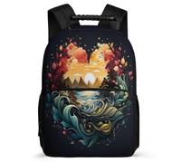TPISLI Mochila Para Niños Y Niñas, Mochilas Cerdito Paisaje de amor Escolar Niños De Primaria De 7 A 10 Años, Mochila Infantil Ligera Con Para Escuela Viajes, Mochilas Colegio
