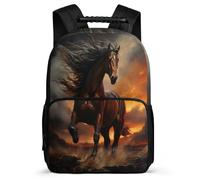 TPISLI Mochila Patrón de Caballo Escolar Mochila Patrón Animal De Gran Capacidad Kids Backpack Travel Laptop Bookbag Regalo Para Niños Backpack Kids Schoolbag Adjustable Straps