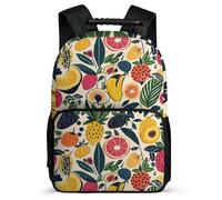 TPISLI Mochila Patrón de Colorido Frutas Chicos Chicas Cursos 1-3, Mochila Escolar Fruta Infantil Colegio, Bookbag, Tejido 1680D, Detalles de Fieltro, Colegio Viaje