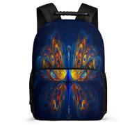 TPISLI Mochila Patrón de Pavo Real para Niño Niña Colegio Primaria, Mochila Escolar Estampado Animal 6-10 Años, School Bag, Primaria Viaje, Cómoda para Libros Cuadernos