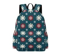 TPISLI Mochila Patrón de Snowflake Niños 7-11 Años Mochila Tema de Invierno Chico Clase 3 Bolsa Primaria Práctica Resistente Deporte Outdoor Viaje Colegio Uso Diario