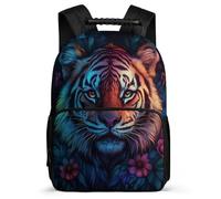 TPISLI Mochila Patrón de Tigre Escolares Colegio, Mochila Escolar Animal Tigre Infantil Colegio, Daypack, Resistente, Bolsillos Laterales, Viaje Uso Diario