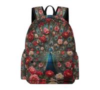 TPISLI Mochila Pavo Real Chico 11 Años Mochila Colegio Tema de Animales para Estudiantes 11 Años Bolsa Colegio Cómoda Ligera Regalo Escolar Uso Diario Outdoor Viaje