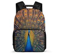 TPISLI Mochila Pavo real Escolares Bambini Adolescentes, Mochila Instituto Chica Con Tema Animal, Mochilas Colegio ESO Per Niñas 10 A 16 Años, Mochilas Tipo Casual Juveniles