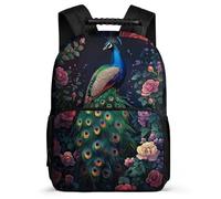 TPISLI Mochila Pavo Real para Estudiantes Colegio Primaria, Mochila Escolar Animal 7-11 Años, School Bag, Primaria Viaje, Cómoda para Libros Cuadernos