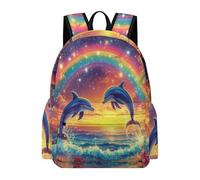 TPISLI Mochila Primaria Diseño Delfín para Niñas y Niños 8 Años Mochila Criatura Marina para Escolares Mochilas Escolares Resistentes, Bookbag para Viaje y Actividades al Aire Libre