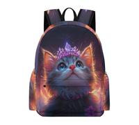TPISLI Mochila Primaria Gato Niño y Niña 10 Años Mochila Diseño Animal Gatito para Escolares Mochilas Escolares Impermeables, Bookbag para Vuelta al Cole y Excursión y Senderismo