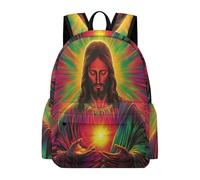 TPISLI Mochila Primaria Jesús Cristiano Niño y Niña 7-11 Años Mochila Jesús para Escolares Mochilas Escolares Impermeables, Bookbag para Viaje Paseo y Senderismo y Excursión