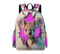 TPISLI Mochila Primaria Motivo Koala Niño y Niña 10 Años Mochila Patrón Animal para Escolares Mochilas Escolares Impermeables, Bookbag para Vuelta al Cole y Excursión y Senderismo
