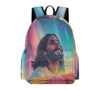 TPISLI Mochila Primaria Tema Jesús 1º-3º Curso Niño y Niña Mochila Escolar Jesús Cristiano 7-11 Años Mochila de Gran Capacidad, School Backpack para Paseo Senderismo y Uso Diario
