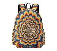 TPISLI Mochila Remolinos para Niña 9 Años Mochila Escolar Visual Vértigo para Niño Clase 4 School Bag, Backpack Grande en Curso, Libros y Salidas Actividades Diarias Uso Diario