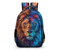 TPISLI Mochila Rey León Niños Bolso Escolar Lindos Ligero Escuela Bolsas Mochila De Primaria Chicos Rey de la Pradera Mochila De Viaje Escolares Adolescentes Mochilas Para 7-16 Años