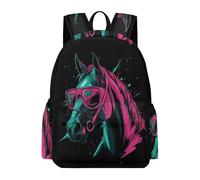 TPISLI Mochila Secundaria Diseño Caballo para Chicos y Chicas 12-15 Años Mochila Escolar Estampado Caballo Estudiantes Mochilas Escolares Ligeras, Daypack para Excursión Paseo y Vuelta al Cole