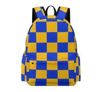 TPISLI Mochila Secundaria Geométrico Formas para Niños y Niñas Curso 9 Mochila de 3D Tablero de Ajedrez 15 Años Daypack, School Bag Duradera para Clases, Paseo y Senderismo Actividades Diarias