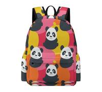 TPISLI Mochila Secundaria Kawaii Panda para Niño Curso 9 Mochila Escolar Lindo Animal para Niña 15 Años Bookbag, School Bag Ligera en Clases, Paseo y Senderismo Actividades Diarias