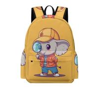 TPISLI Mochila Secundaria Lindo Elefante para Chicos y Chicas 12-15 Años Mochila Escolar Animal Elefante Estudiantes Mochilas Escolares Ligeras, Daypack para Excursión Paseo y Vuelta al Cole