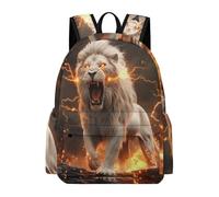 TPISLI Mochila Secundaria Moderno Animal León Estudiantes para Chicos y Chicas Mochila Escolar Motivo León 12-15 Años Mochila Cómoda Ajustable, Book Bag para Vuelta al Cole Viaje y Senderismo