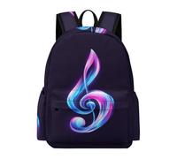 TPISLI Mochila Secundaria Notas Musicales Estudiantes para Chicos y Chicas Mochila Escolar Amante de la Música 10-15 Años Mochilas Escolares Duraderas, Daypack para Vuelta al Cole y Excursión