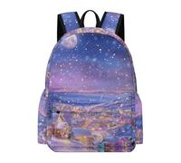 TPISLI Mochila Secundaria Tema Invierno Estudiantes para Chicos y Chicas Mochila Escolar Nieve Escena 10-15 Años Mochilas Escolares Duraderas, Daypack para Vuelta al Cole y Excursión