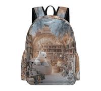 TPISLI Mochila Secundaria Tema Invierno Estudiantes para Chicos y Chicas Mochila Escolar Nieve Escena 12-15 Años Mochila Cómoda Ajustable, Book Bag para Vuelta al Cole Viaje y Senderismo