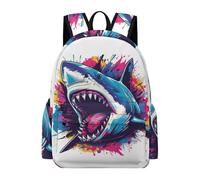TPISLI Mochila Shark Illustration Instituto para Adolescentes, Mochilas Escolares Juveniles 7 A 13 Años con Marine Life, Mochilas Grande para Viagem & Escola